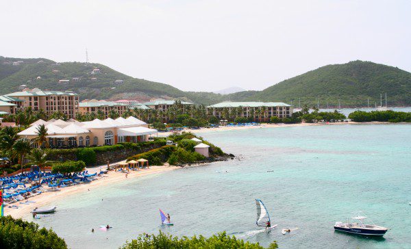 Overlooking Great Bay at the Ritz Carlton St. Thomas