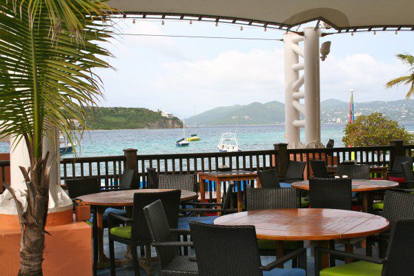 View from Sails restaurant at the Ritz Carlton St. Thomas
