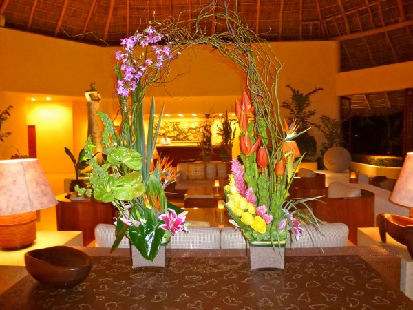 Stunning lobby at Four Seasons Punta Mita