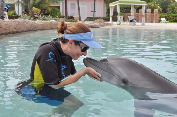 Unforgettable moment at Dolphin Cay, Atlantis