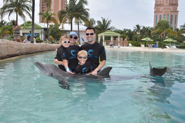 Shallow water excursion at Dolphin Cay, Atlantis