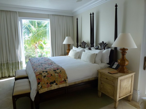 Master bedroom in Oceanview Suite at Regent Palms