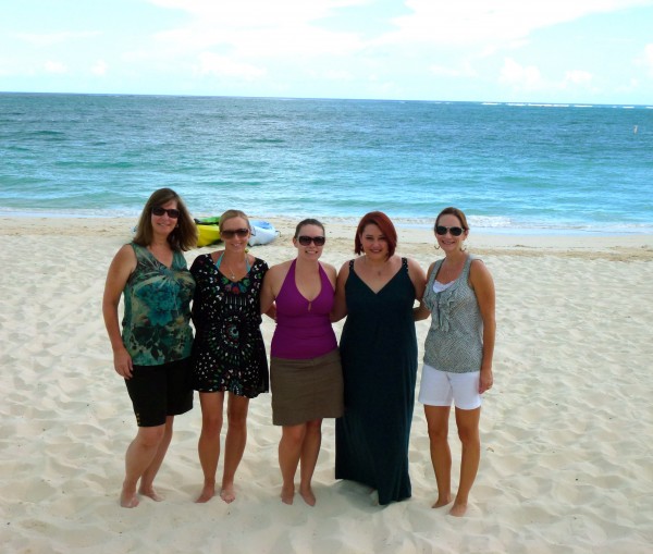 On Grace Bay Beach with Brownell colleagues