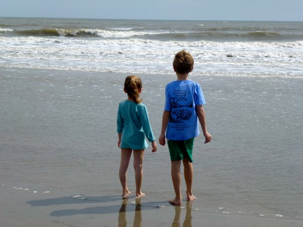 Enjoying an early spring beach day on Kiawah Island, South Carolina