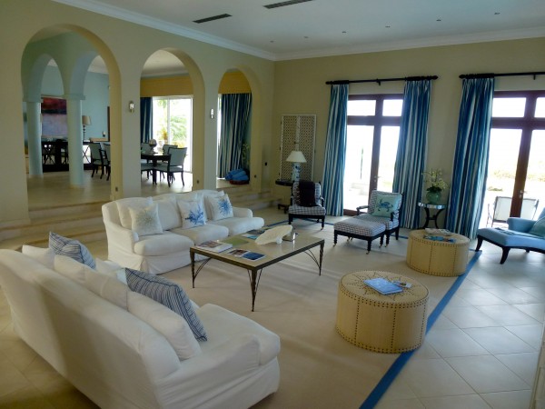 Villa interior at La Samanna