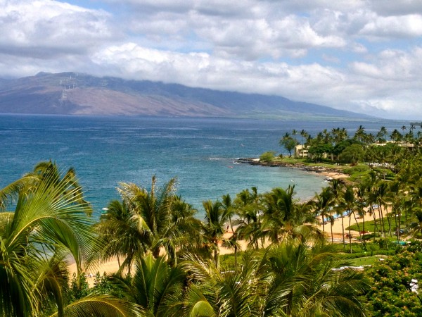 View from an Oceanfront Prime Room at The Four Seasons Wailea