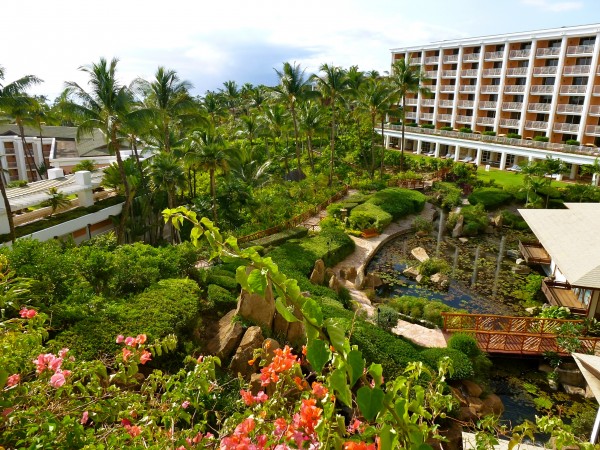 View from my balcony in the Napua Tower of the Grand Wailea