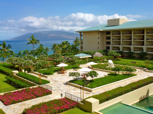 Manicured grounds at the Four Seasons Wailea