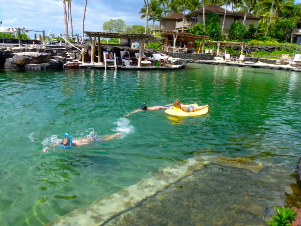 Snorkeling at Kings Pond, Four Seasons Hulalai