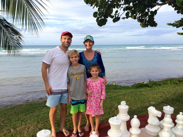 Big chess board at Half Moon