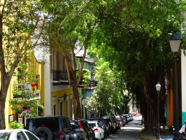 One of many charming streets in Old San Juan