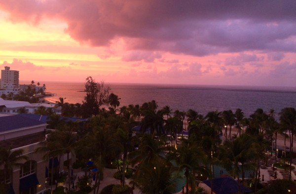 View from Club Level Lounge at Ritz Carlton San Juan