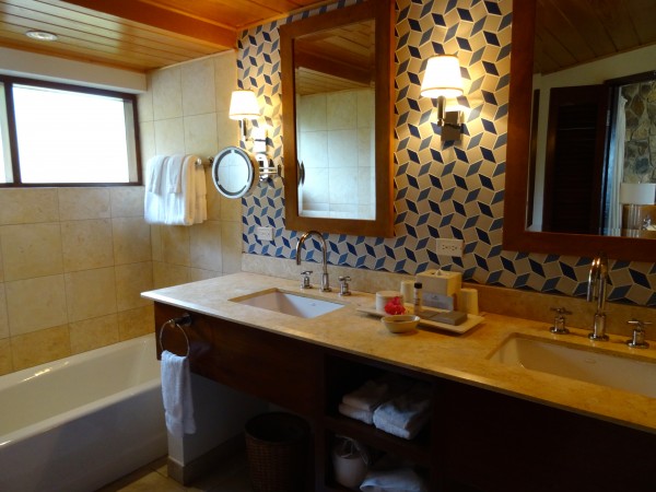 Ocean Cottage bathroom, Little Dix Bay