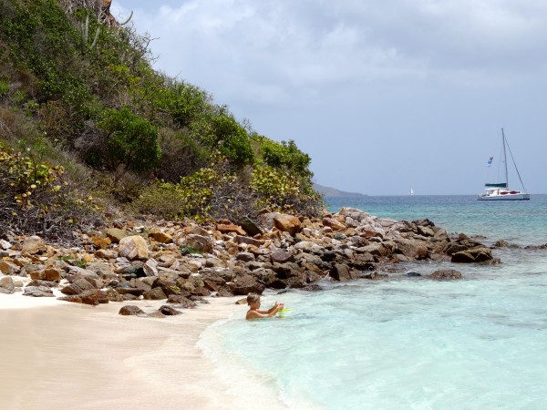 Island drop-off, Little Dix Bay