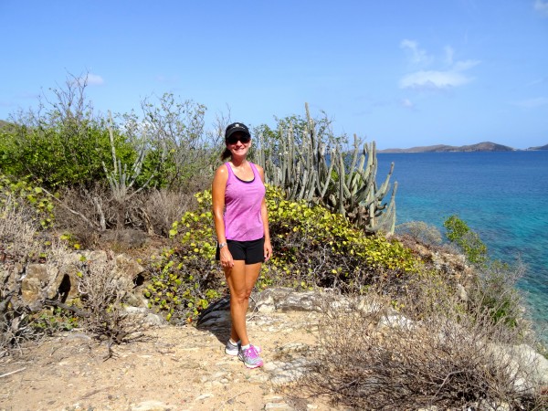 Hiking at Little Dix Bay