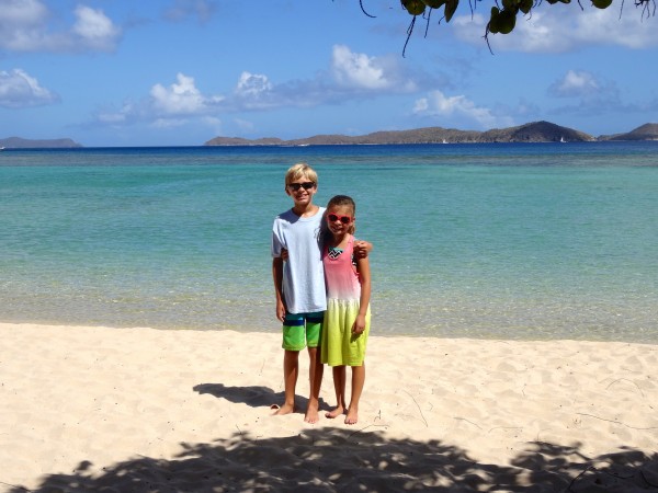 The beach at Little Dix Bay