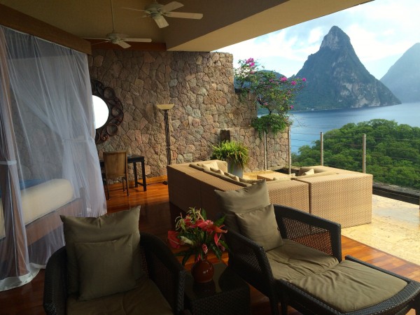 A suite at Jade Mountain