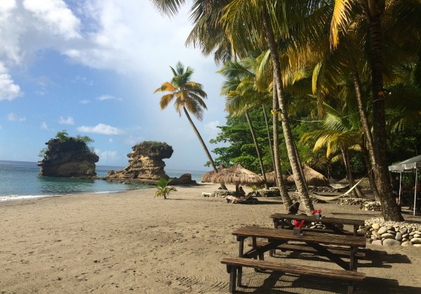 Anse Mamin beach at Jade Mountain