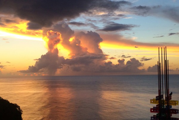 Sunset at Jade Mountain