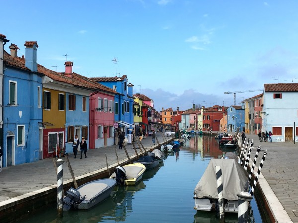 The multi-colored houses of Burano