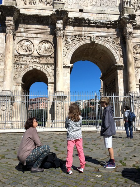 Our guide at the Colosseum