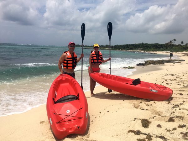 Kayaking in Akumal