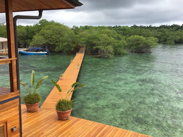 The entry walkway at Bocas del Toro