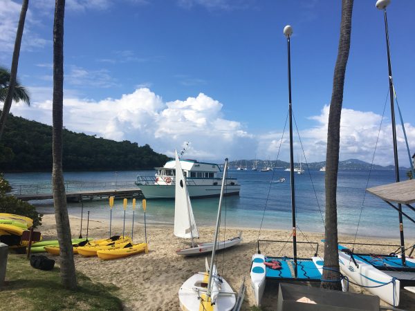 Complimentary watersports at Caneel Bay beach