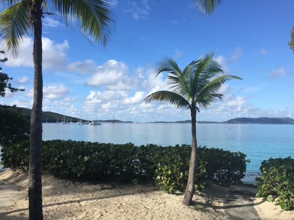 Walkway to the beach at Caneel Bay