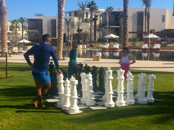 Lawn games at Chileno Bay