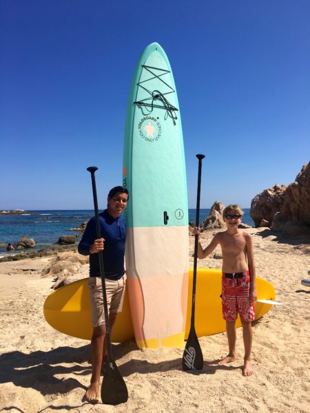 Chileno Bay paddle boarding