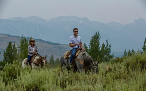 Trail ride in Grand Teton National Park