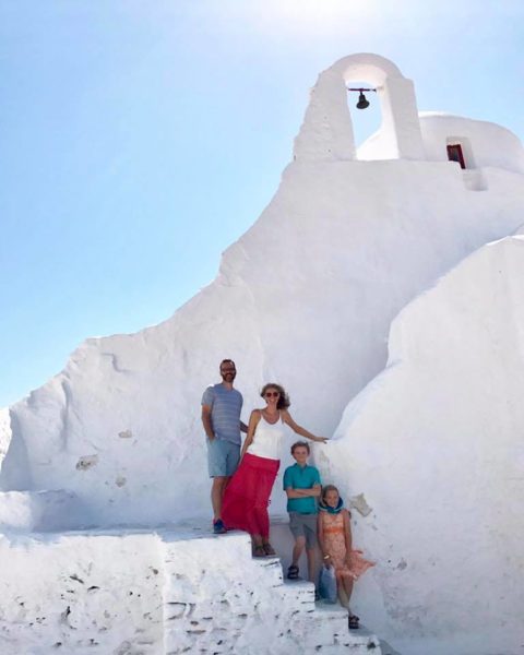 My client exploring Mykonos, Greece