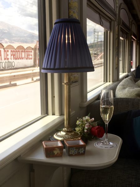 On board the Andean Express luxury train