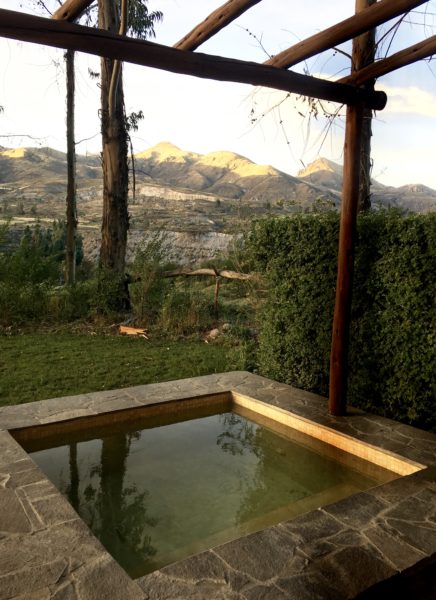 Private plunge pool, Belmond Las Casitas, Colca Valley, Peru