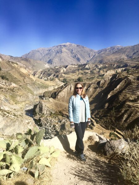 At the Colca Canyon in the Colca Valley, Peru