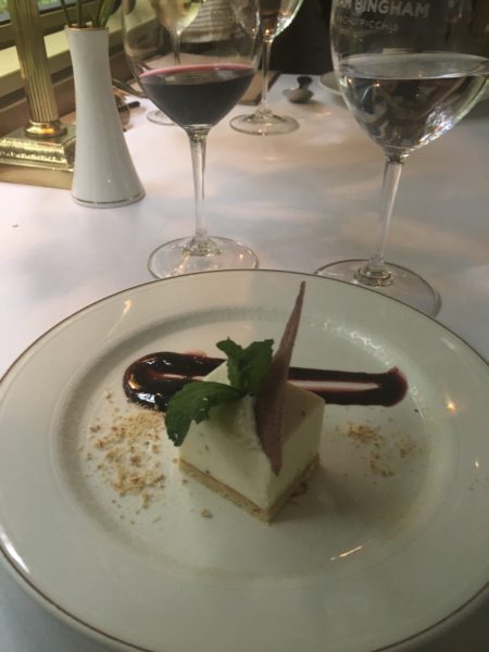 Dessert is delicious on the Belmond Hiram Bingham