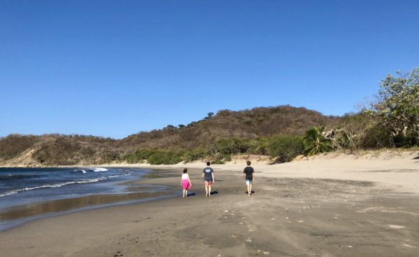 On the beach at Morgan's Rock