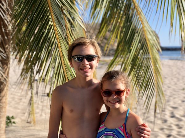 On the beach in Nicaragua