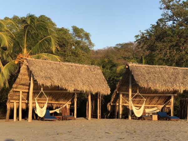 Beach huts at Morgan's Rock, Nicaragua