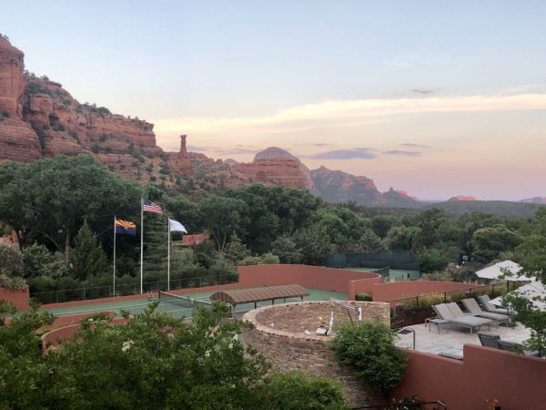 Tennis courts at Enchantment