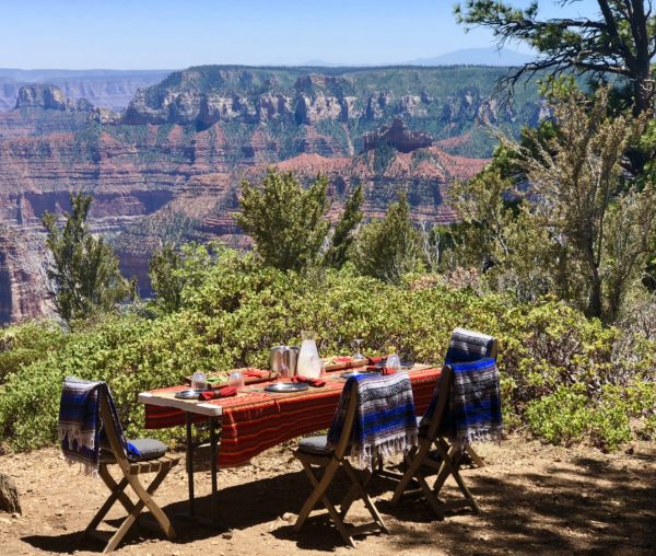 Unforgettable lunch on North Rim of the Grand Canyon