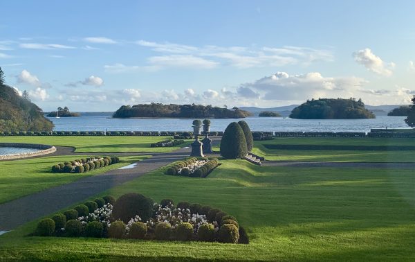 My view from the Presidential Suite at Ashford Castle