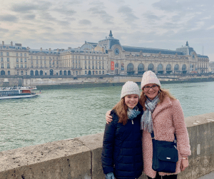 mother and daughter in a European city 3