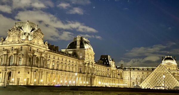 Louvre by night