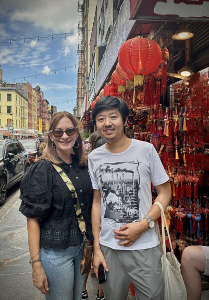 Katherine and guide Chinatown NYC tour