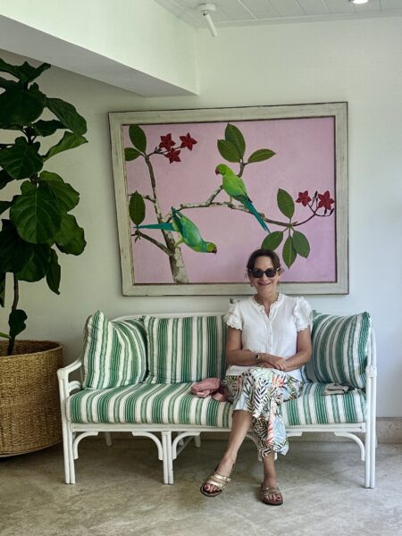 In the lobby at Cobblers Cove